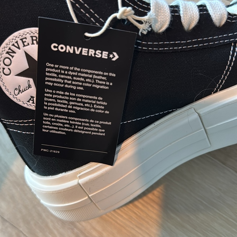 Converse Black Chuck Taylor All Star Cruise Sneakers Tops sz W8.5 M7 - Picture 8 of 13